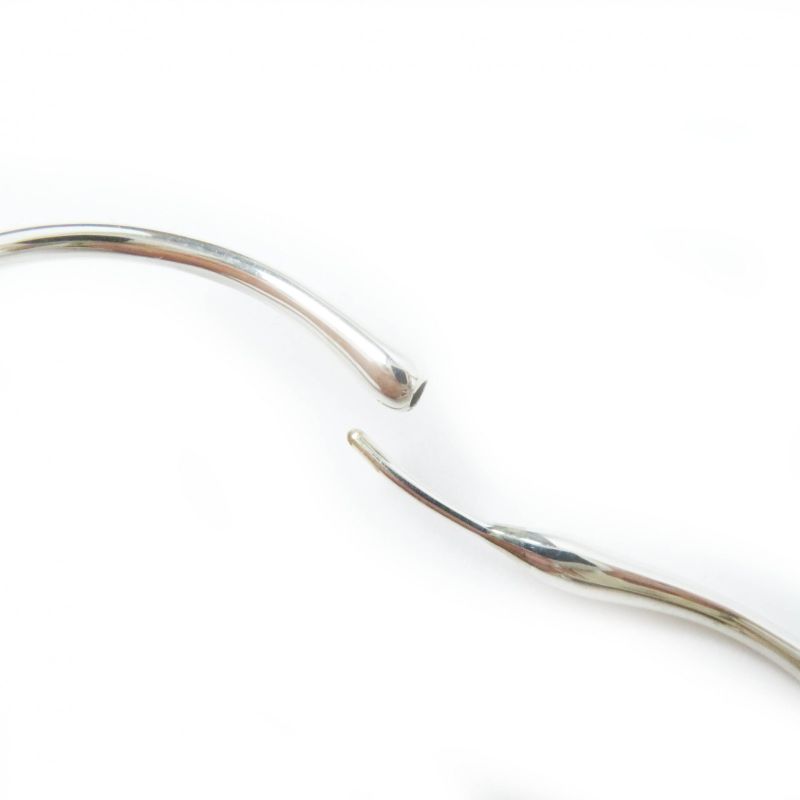 Tiffany & Co Open Heart Medium Binaural Hoop Earrings Ag925