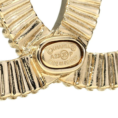 Chanel Brooch Square Pin Brooch Gold