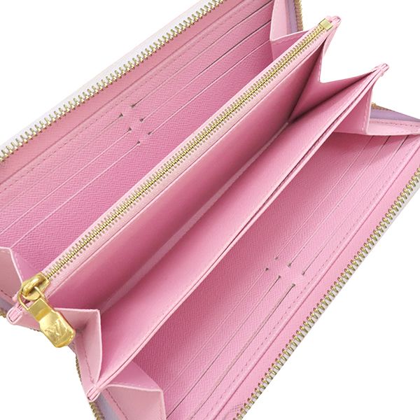 Louis Vuitton Long Wallet Zippy Wallet Monogram Canvas Sunrise Pastel Gold