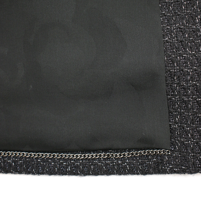 Chanel 24aw Bow Tie Collar Coco Mark Button Tweed Short Jacket P78054v69891