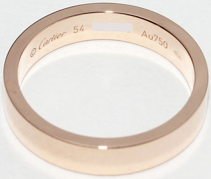 Cartier Ring 18K Pink Gold C De Cartier Ring Engraved Ring Width 4mm (016in)
