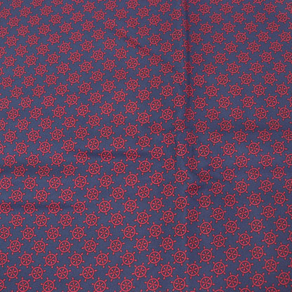 Hermes Silk Angora Ikari Pattern Fringed Shawl Scarf Stole Scarf Navy With Box