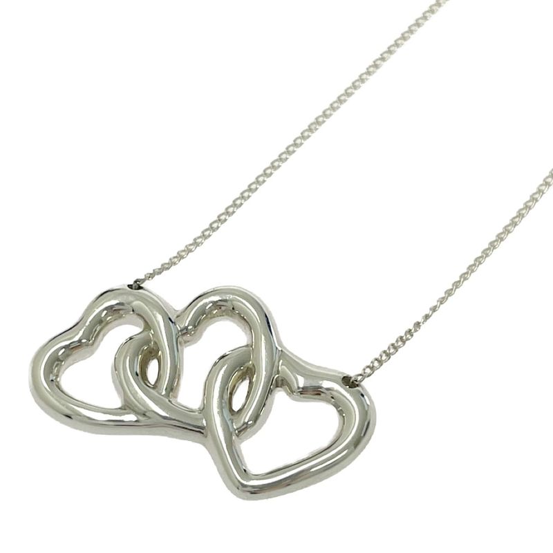 Tiffany & Co Tiffany & Co Silver Triple Loving Heart Necklace 3.7g 925 Engraved