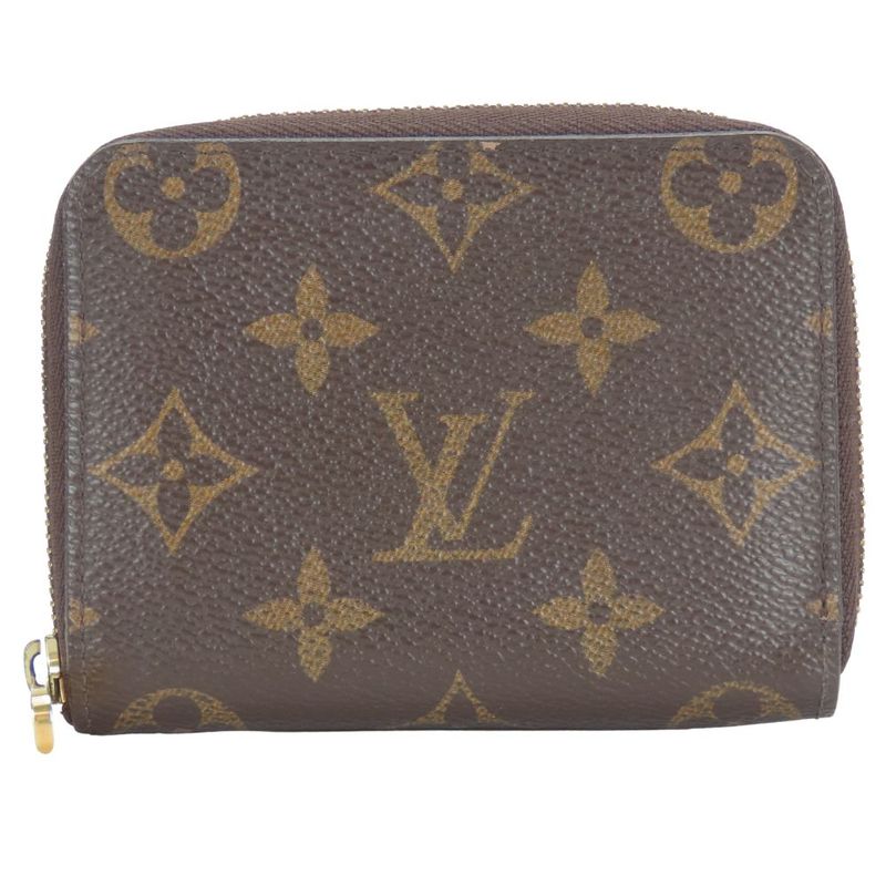 Louis Vuitton Coin Case Zippy Coin Purse M60067 Round Zipper Monogram Brown