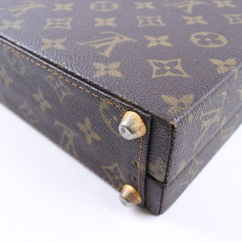 Louis Vuitton Attache Case Monogram Canvas Brown 861 Men's Business Bag