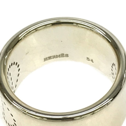 Hermes Evelyn Ring Size 13.5 Silver 925 12.9g #54 Accessories H14339