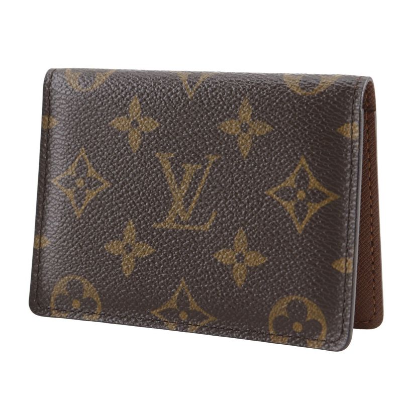 Louis Vuitton Porte 2 Carte Vertical Regular Holder M60533 Monogram Canvas