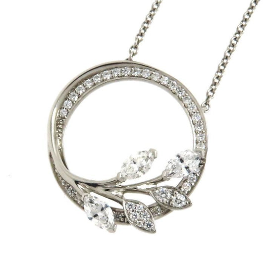 Tiffany & Co Tiffany & Co Victoria Vine Circle Small Diamond Necklace Pt950