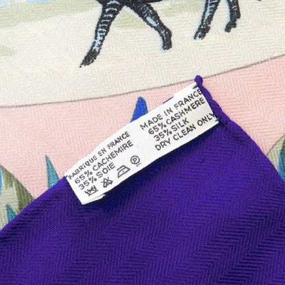 Hermes Carré 140 Tropiques Cashmere Silk Multicolor Scarf 0823 Hermes