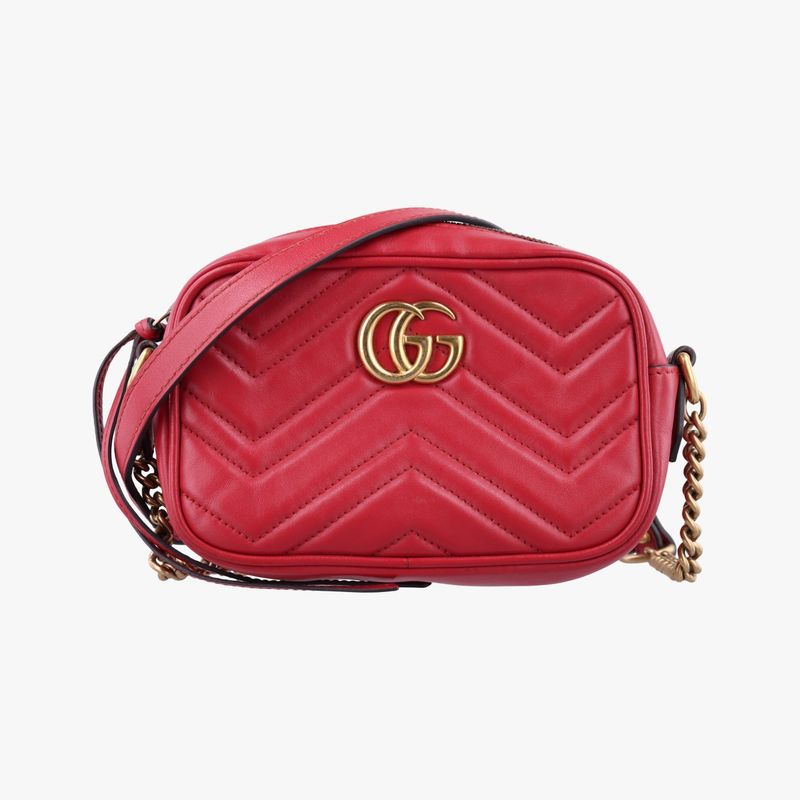 Guccigg Marmont Red Leather 448065 G024948216