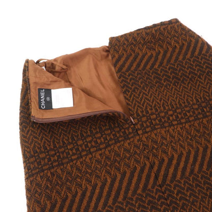 CHANEL 00A P16210w02649 100% Wool Coco Mark Lined Full Logo Tweed Jacket And