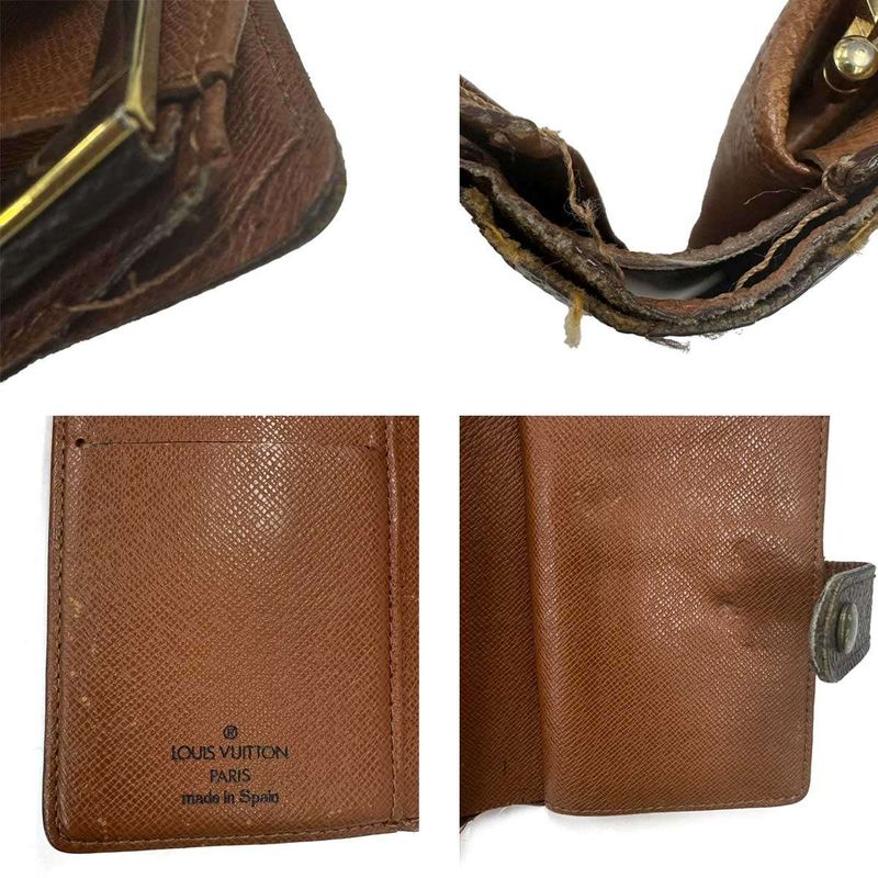 Louis Vuitton Portmonnaie Vieux Viennois Monogram Wallet with Clasp Ca1919