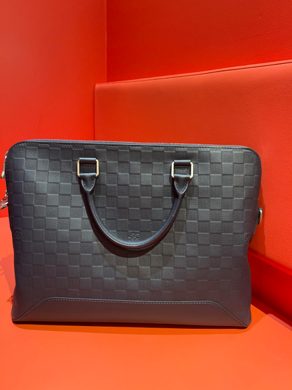 Louis Vuitton N41020 Damier Infini Avenue Briefcase Outla Navy Business Bag