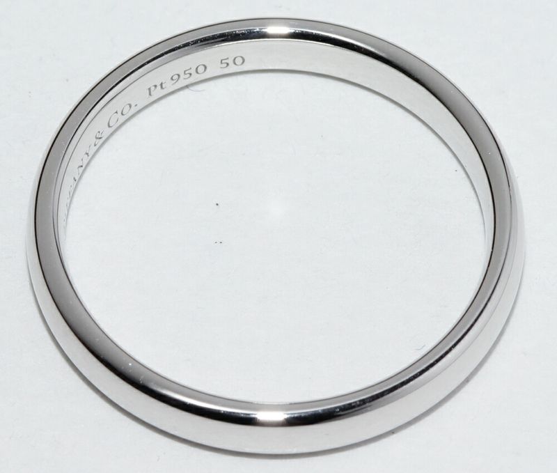 Tiffany & Co Ring Pt950 T&CO Band Ring Width 3mm (012in)
