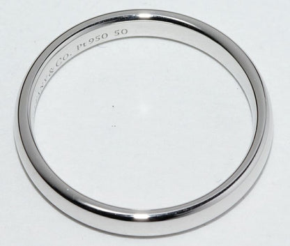 Tiffany & Co Ring Pt950 T&CO Band Ring Width 3mm (012in)