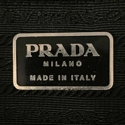 Sale/prada Nylon/bottom Leather Backpack/daypack Black Triangle Logo Triangle