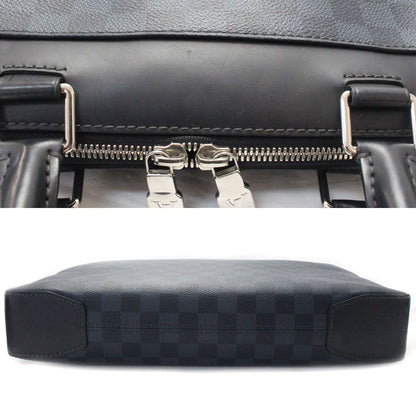 Louis Vuitton Oliver Briefcase Damier Cobalt Black Navy N51199 Ca3198 Men's