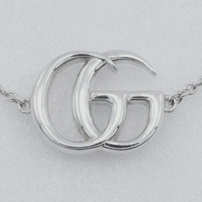 Gucci Double G 925 Silver And Mother-of-pearl Ladies 6.3g Bracelet