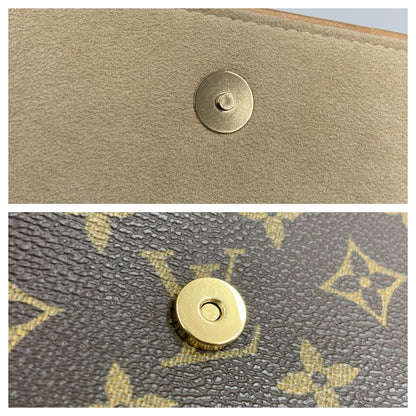 Louis Vuitton Monogram Pochette Twin GM Shoulder Bag M51852 Brown