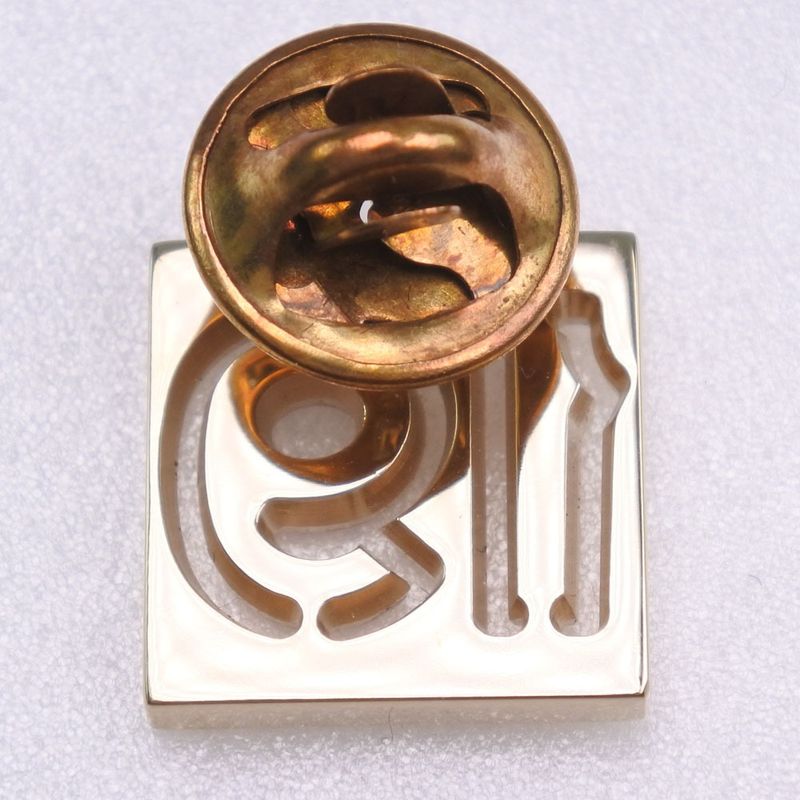 Chanel No.19 Pin Brooch Gold Plated And Rhinestone Gold Ladies 4.1g Brooch