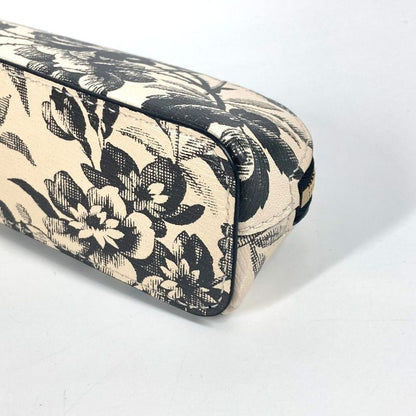 Gucci Pen Case Herbarium Logo 662130 Leather Black