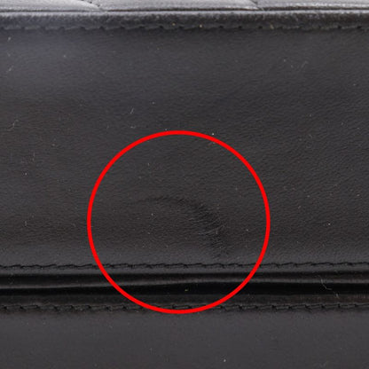 Chanel Chevron Coco Mark V-stitching Vintage Lambskin Black Women Shoulder Bag