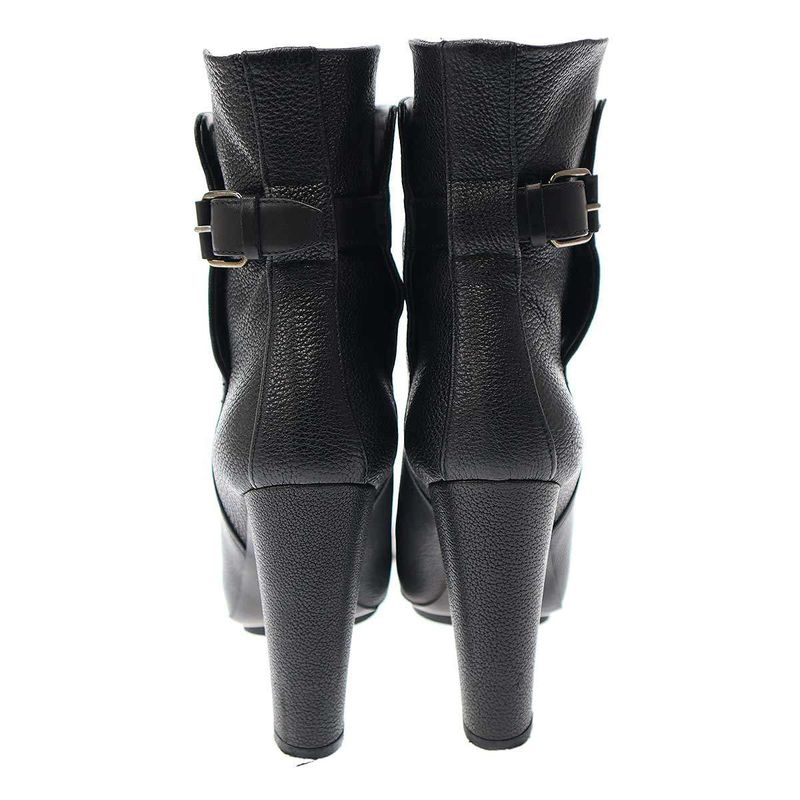 Balenciaga High Heel Leather Boots 245433 Black 37