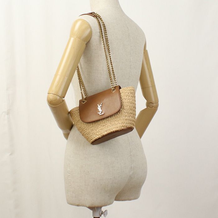 Saint Laurent Manon Mini Bag 774269 Baggage Bag Raffia Leather Women