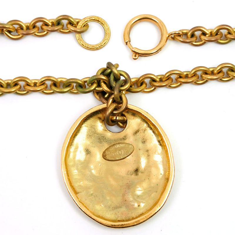 Chanel Coco Mark Gold Plated 93P Ladies 110.4g Necklace