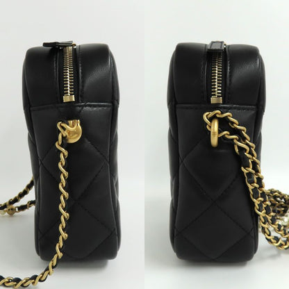 Chanel Mini Camera Case As2857 Fake Pearl Chain Shoulder Bag Lambskin