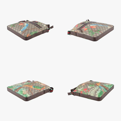 Guccigg Supreme Guccitian Beige And Multicolor PVC Coated Canvas And Leather