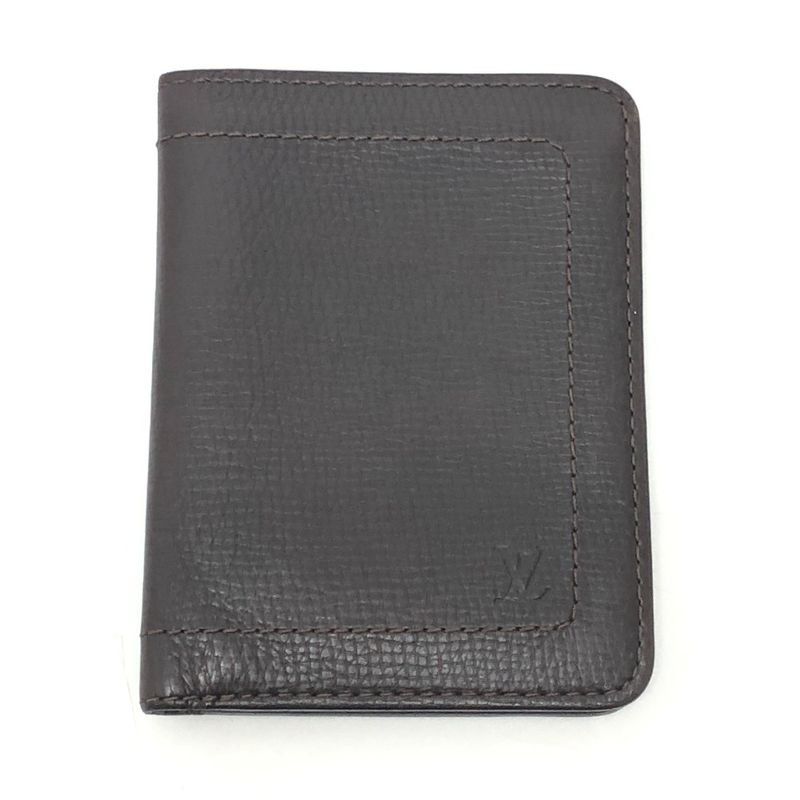 Louis Vuitton Bifold Wallet Leather Cafe