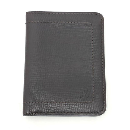 Louis Vuitton Bifold Wallet Leather Cafe