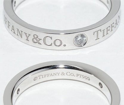 Tiffany & Co Ring Ot950 Diamond 3P (007ct) T&CO Band Ring With Flat Band Ring