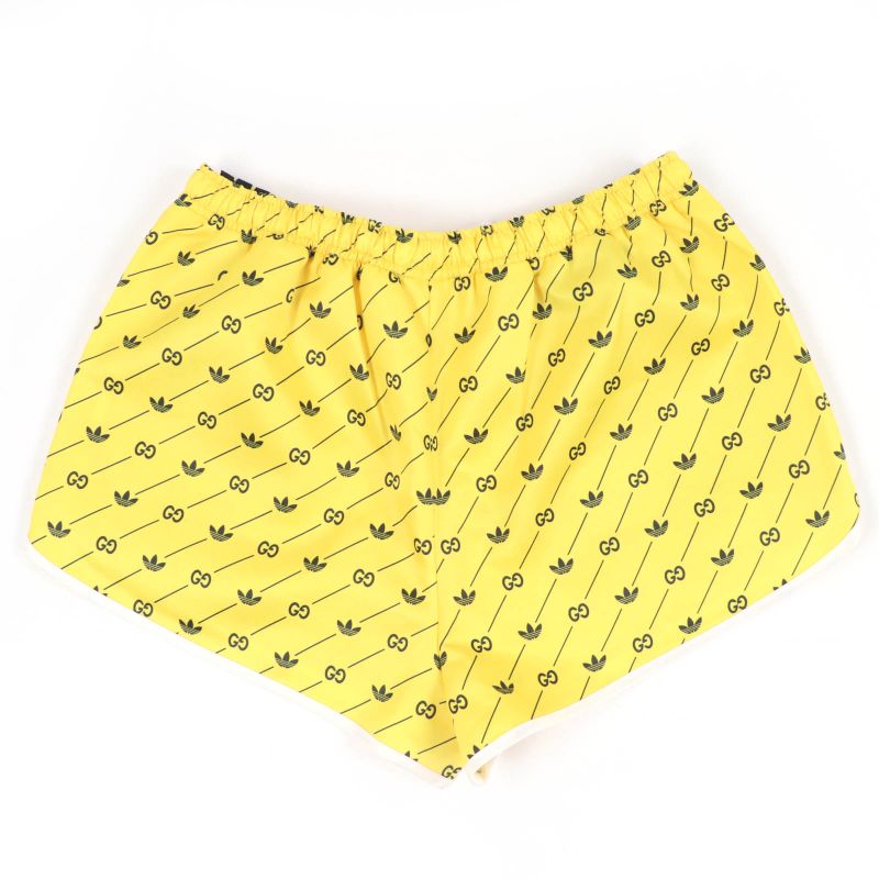 Gucci×adidas 693439 Interlocking G Shorts Yellow M Ladies