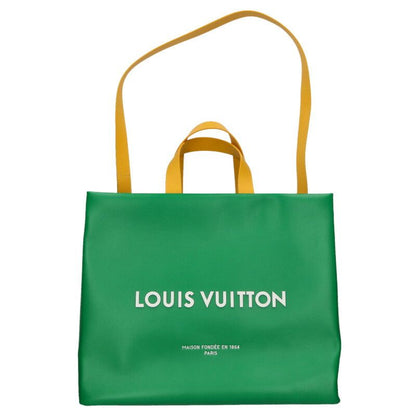 Louis Vuitton M13982 Shopper Tote MM Cowhide Leather Tote Bag Men's MM