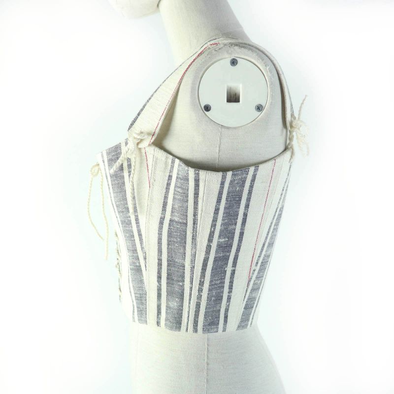 Christian DIOR 111b22a7760 Silk Blend Lace Up Side Zip Bustier Top Multi 40