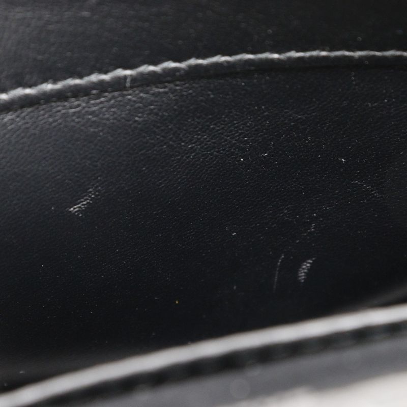 Balenciaga Mini Shoulder 2WAY Clutch Shape Push Leather Black Ladies Shoulder