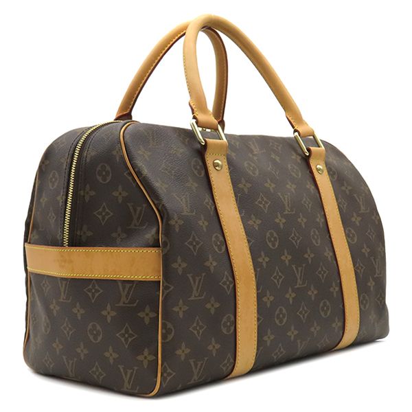 Louis Vuitton Boston Bag Carryall Monogram Canvas Monogram Gold Hardware Brown