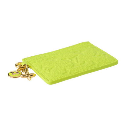 Louis Vuitton Card Case Porte Cult LV Charm Zesty Lime