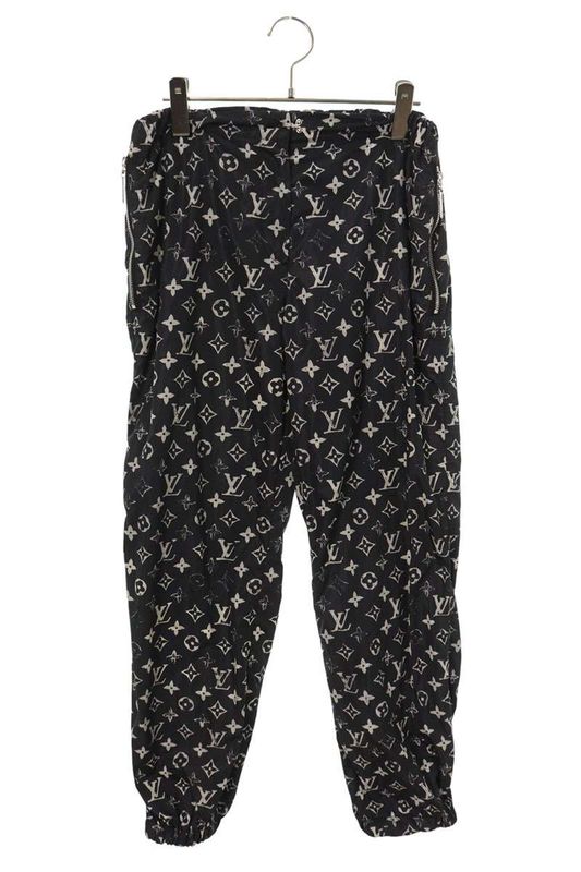 Louis Vuitton Rw192w DFU Fhpa29 Stencil Effect Monogram Long Pants Women 34