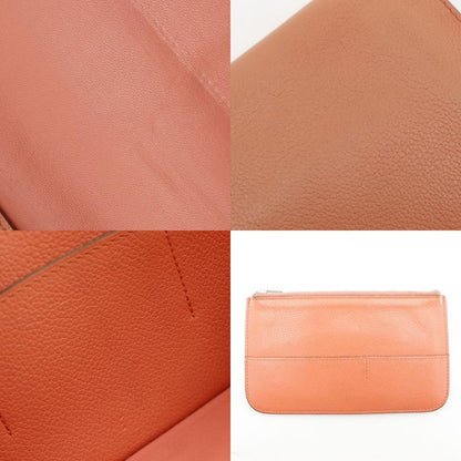 Hermes Dogon GM Chevre Pink □R Ladies Long Wallet