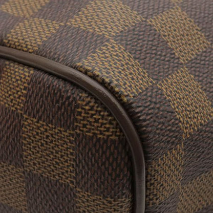 Louis Vuitton Handbag Speedy 30 Damier Canvas Damier Ebene Gold Hardware Brown