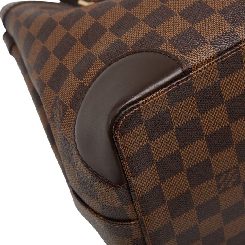 Louis Vuitton Damier Hampstead PM Tote Handbag N51205 Ebène Brown PVC Leather
