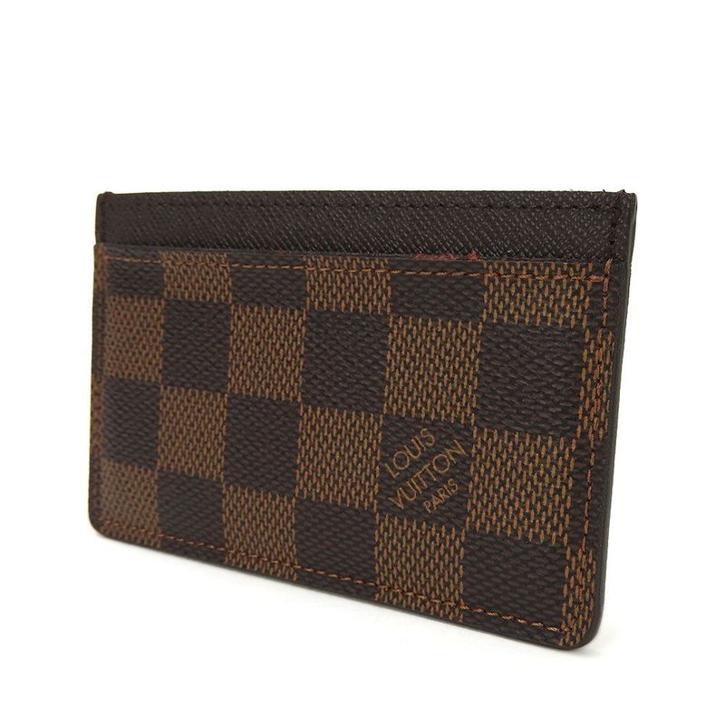 Louis Vuitton Card Case Pass Case Porte Culte Surple N61722 Damier Ebène