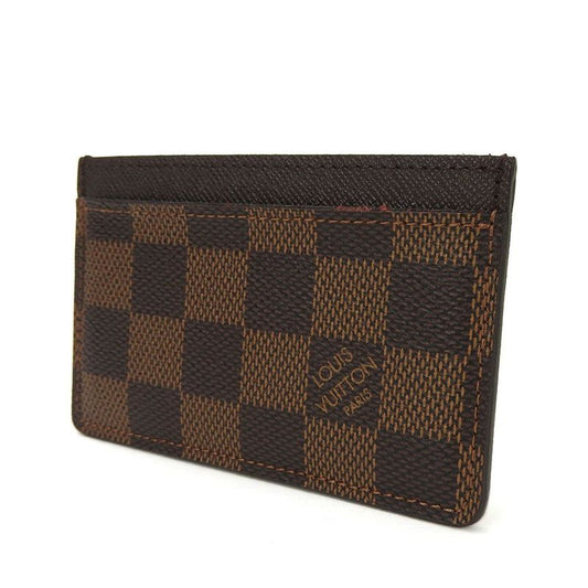 Louis Vuitton Card Case Pass Case Porte Culte Surple N61722 Damier Ebène