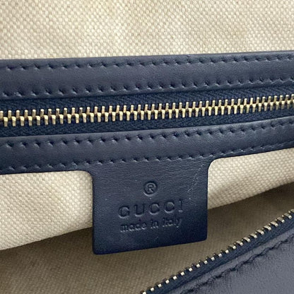 Gucci Handbag GG Pattern 269876 Navy X Ivory X Red Mini Boston Leather