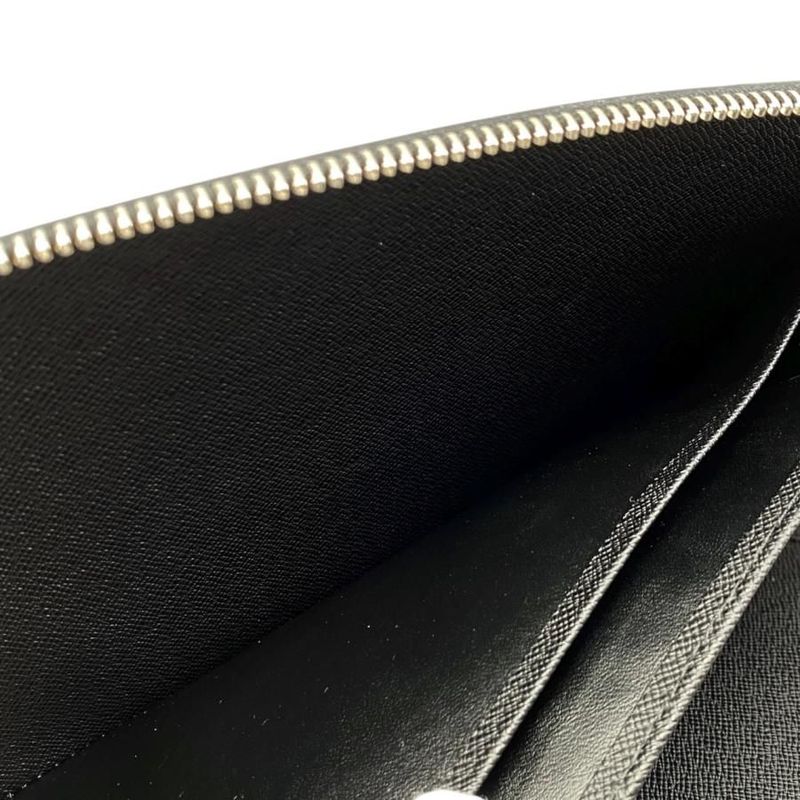 Louis Vuitton Bifold Long Wallet Travel Case Organizer Athol M30652 Taiga