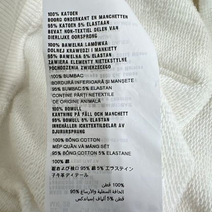 Prada 134621 S211 1YTP Triangle Plate Pullover Hoodie Men's White M