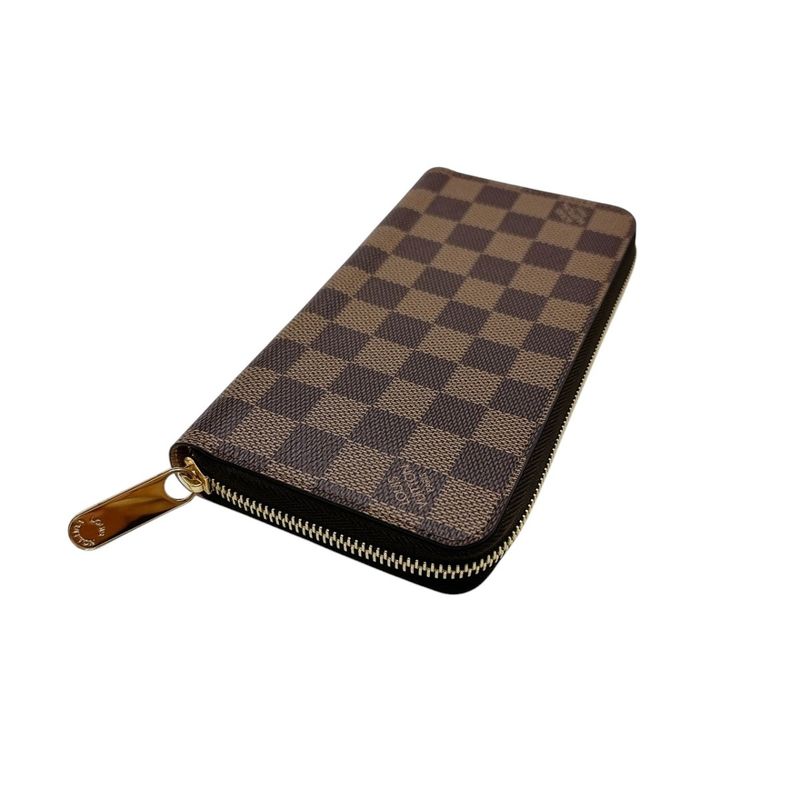 Louis Vuitton N60046 Damier Round Long Wallet Zippy Wallet Long Wallet Louis